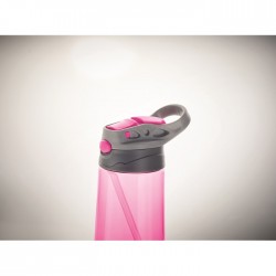 Borraccia in Tritan™. 450ml rosa trasparente - All Gadget