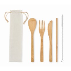 Set posate in bamboo SETSTRAW edilberto