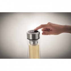 Thermos con termometro touch POLE GLASS edru