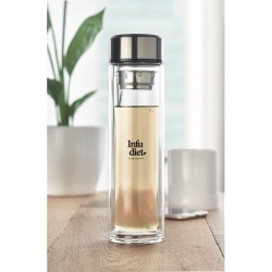 Thermos con termometro touch POLE GLASS edru