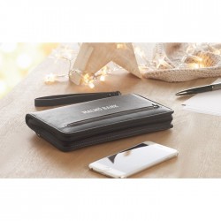 Organizer in PU con power bank POWERFOLDER bertino