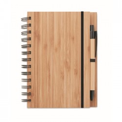 Notebook in bamboo con penna BAMBLOC Bonnie