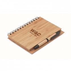 Notebook in bamboo con penna BAMBLOC Bonnie