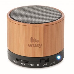 Speaker wireless in bamboo ROUND BAMBOO brenna