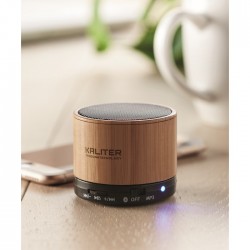 Speaker wireless in bamboo ROUND BAMBOO brenna