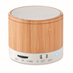 Speaker wireless in bamboo ROUND BAMBOO brenna