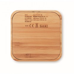 Caricatore wireless in bamboo CUADRO Bronno