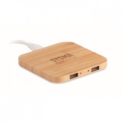 Caricatore wireless in bamboo CUADRO Bronno