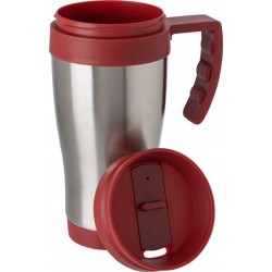 Tazza da viaggio in acciaio inox, capacità 420 ml eudemo