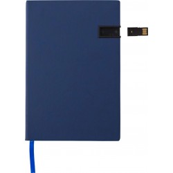 Taccuino formato +/- A5, chiavetta USB 16 GB integrata in PU fidenzia