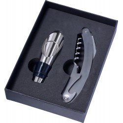 Set da vino 2 accessori, in acciaio inox fideo