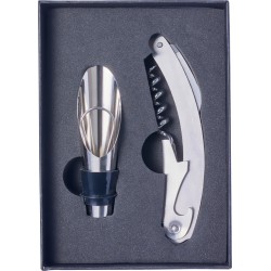 Set da vino 2 accessori, in acciaio inox fideo