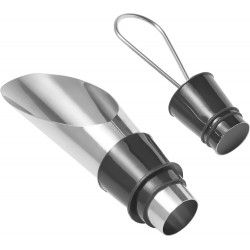 Set da vino 4 accessori, in acciaio inox fidia