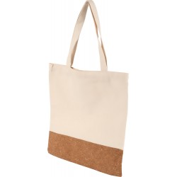 Shopping bag in cotone con base in sughero filicetta