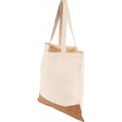 Shopping bag in cotone con base in sughero filicetta