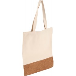 Shopping bag in cotone con base in sughero filicetta