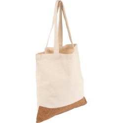 Shopping bag in cotone con base in sughero filicetta