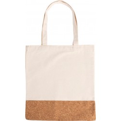 Shopping bag in cotone con base in sughero filicetta