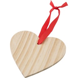 Decorazioni natalizie in legno a forma di cuore fioldisa