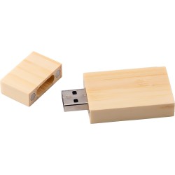 Chiavetta USB 32 GB, in bamboo fiorito