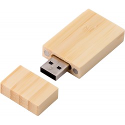 Chiavetta USB 32 GB, in bamboo fiorito