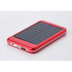 Power Bank solare in alluminio, capacità 4.000 mAh firmano