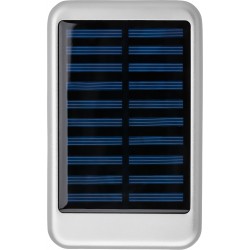 Power Bank solare in alluminio, capacità 4.000 mAh firmano