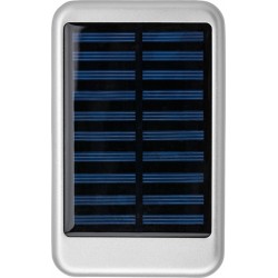 Power Bank solare in alluminio, capacità 4.000 mAh firmano