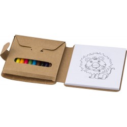 Kit per colorare in cartone floreana