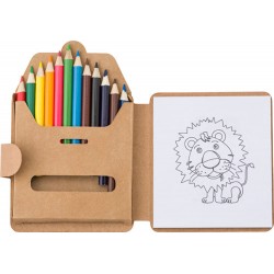 Kit per colorare in cartone floreana