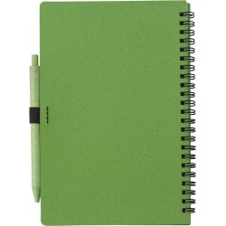 Notebook in fibra di grano con penna floredana