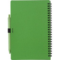 Notebook in fibra di grano con penna floredana