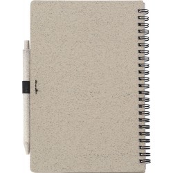 Notebook in fibra di grano con penna floredana