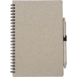 Notebook in fibra di grano con penna floredana