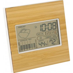 Stazione meteorologica in bambo legno - All Gadget