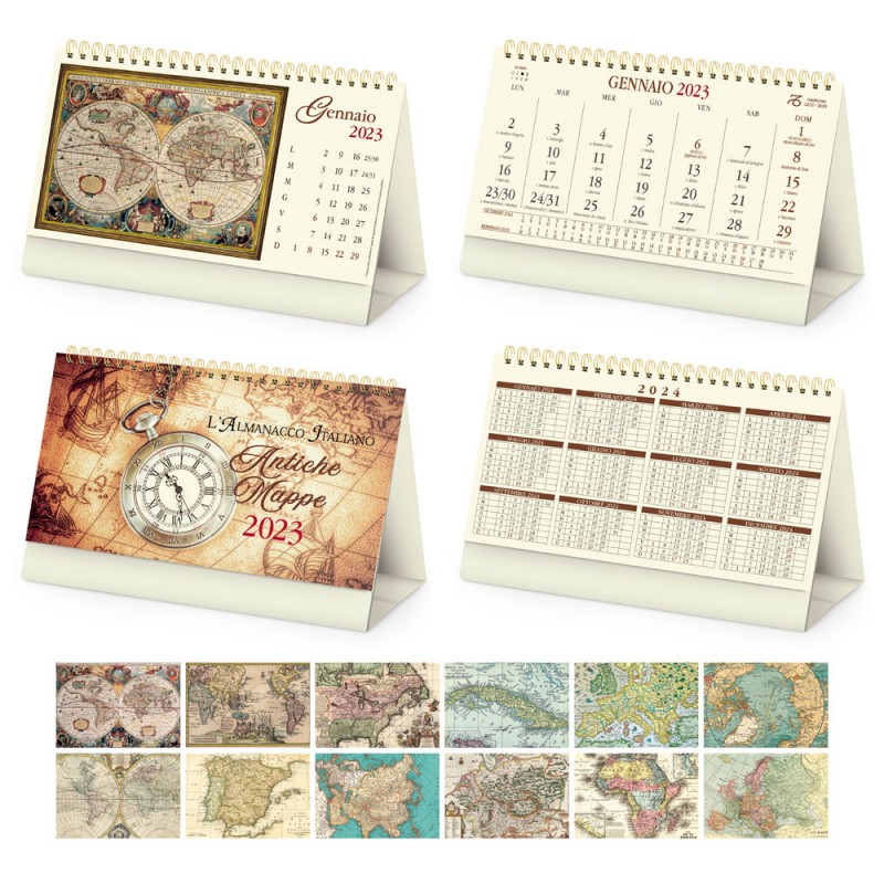 CALENDARIO ANTICHE MAPPE cabiria