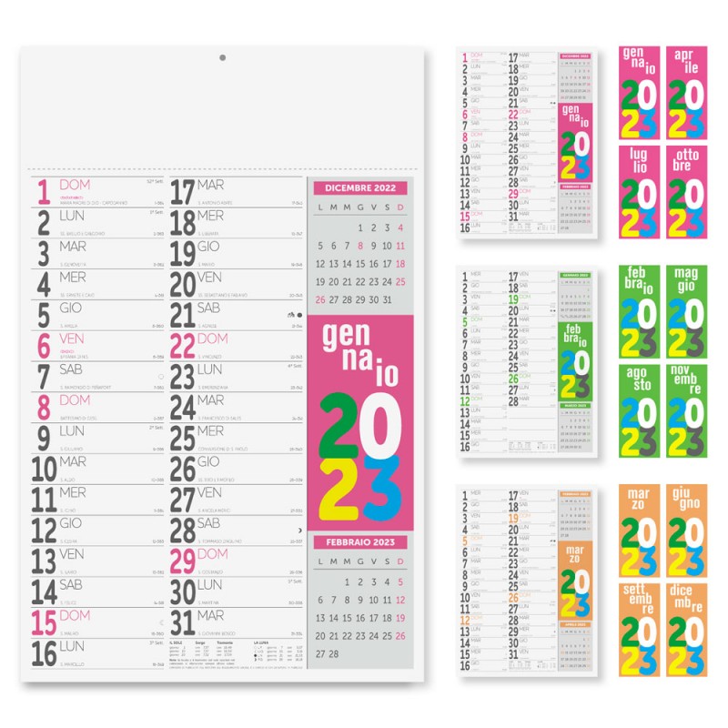 CALENDARIO OLANDESE FLUO Gena