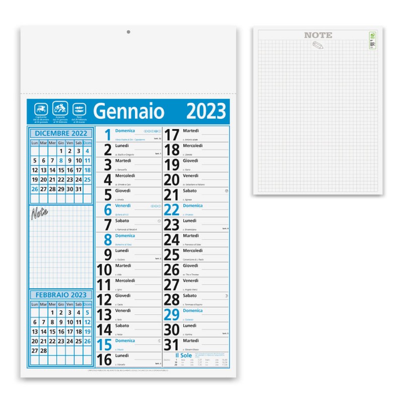 CALENDARIO OLANDESE NOTES Cal