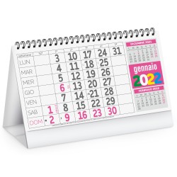 CALENDARIO DA TAVOLO MULTICOLOR FLUO duccia