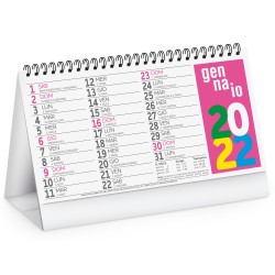 CALENDARIO DA TAVOLO MULTICOLOR FLUO duccia