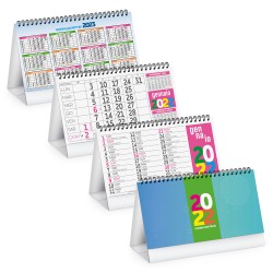 CALENDARIO DA TAVOLO MULTICOLOR FLUO duccia