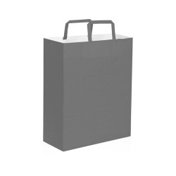 SHOPPER CARTA KRAFT 19 x 24 + 7 MANIGLIA PIATTA Changle