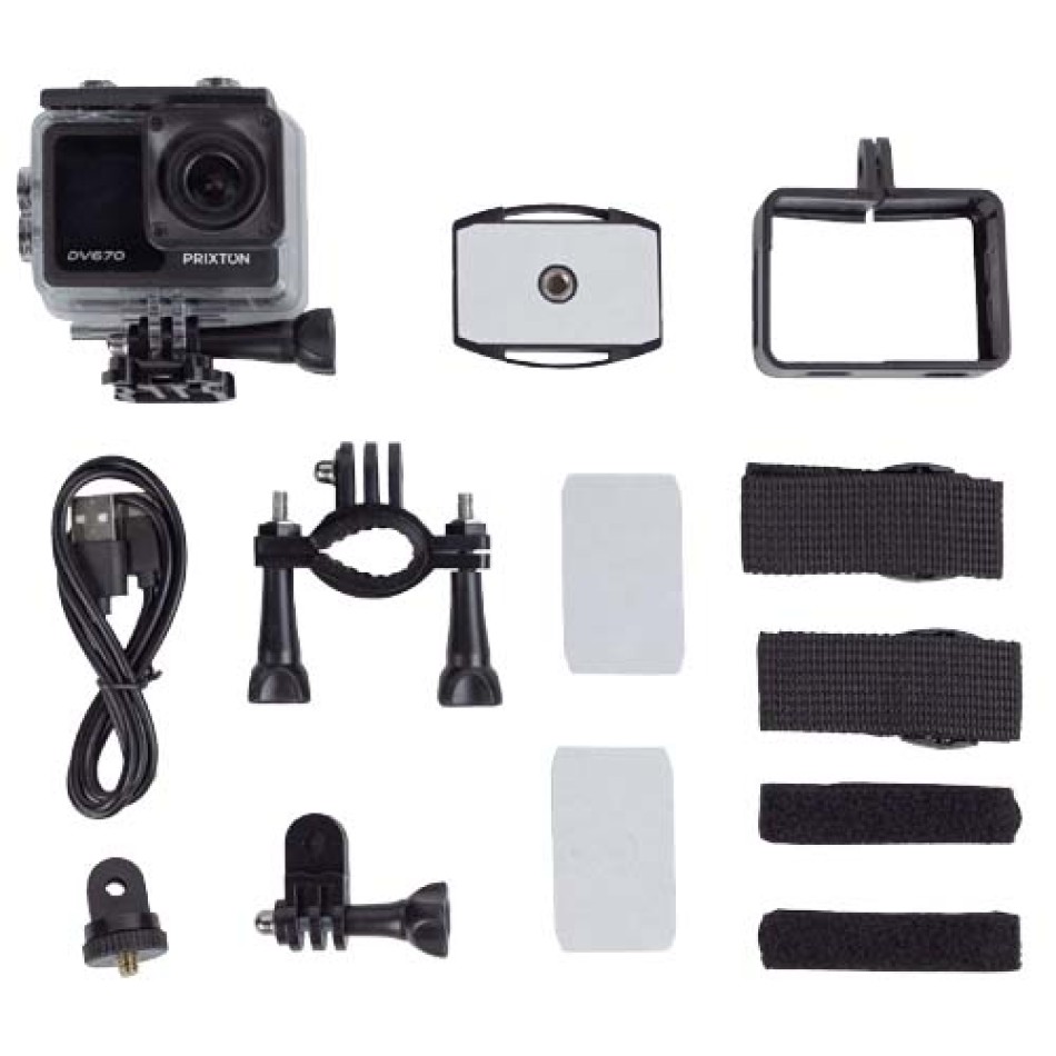 Action camera a doppio schermo da 4K Prixton DV670 Gadget.it