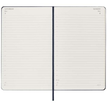 Agenda giornaliera 12 mesi con copertina rigida Moleskine Gadget.it