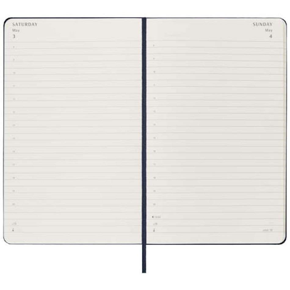 Agenda giornaliera 12 mesi con copertina rigida Moleskine Gadget.it