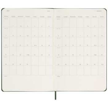 Agenda giornaliera 12 mesi con copertina rigida Moleskine Gadget.it