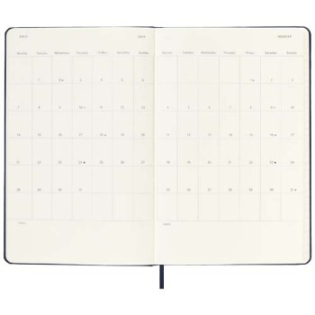 Agenda giornaliera 12 mesi con copertina rigida Moleskine Gadget.it