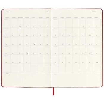 Agenda giornaliera 12 mesi con copertina rigida Moleskine Gadget.it