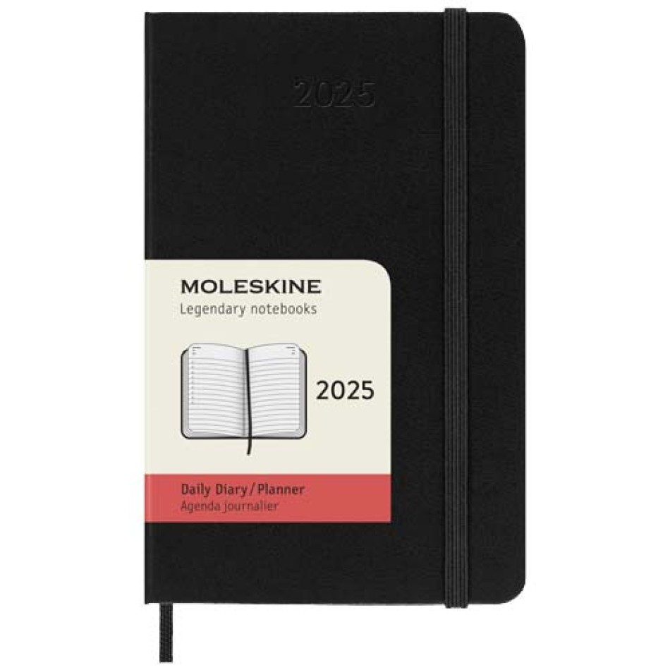 Agenda giornaliera tascabile 12 mesi con copertina rigida Moleskine Gadget.it