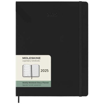 Agenda settimanale 12 mesi XL con copertina rigida Moleskine Gadget.it